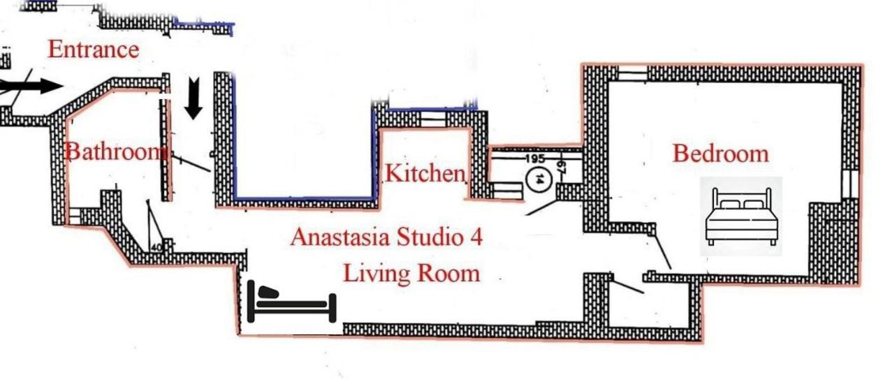 בוקרשט Anastasia Balcescu Apart 4 Self Check In Code From 2Pm Kitchen And Bedroom מראה חיצוני תמונה
